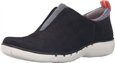 Mocasines Sin Cordones Un Spirit Para Mujer Clarks Azul Marino Nubuck