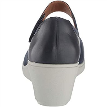 Zapato Mujer Un Tallara Ivy Plataforma Clarks Navy Nubuck Cuero Combi