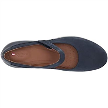 Zapato Mujer Un Tallara Ivy Plataforma Clarks Navy Nubuck Cuero Combi