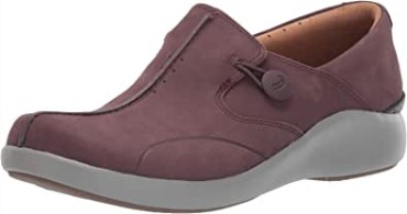 Mocasines Unloop 2 Walk Para Mujer Berenjena Nubuck Clarks