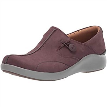 Mocasines Unloop 2 Walk Para Mujer Berenjena Nubuck Clarks