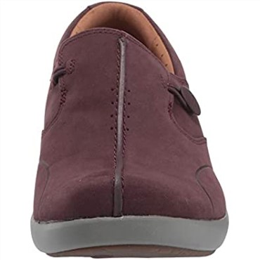 Mocasines Unloop 2 Walk Para Mujer Berenjena Nubuck Clarks