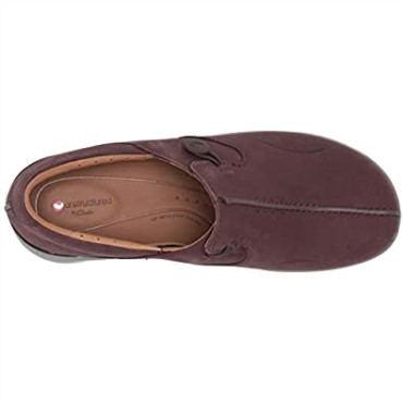 Mocasines Unloop 2 Walk Para Mujer Berenjena Nubuck Clarks