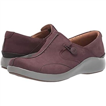Mocasines Unloop 2 Walk Para Mujer Berenjena Nubuck Clarks