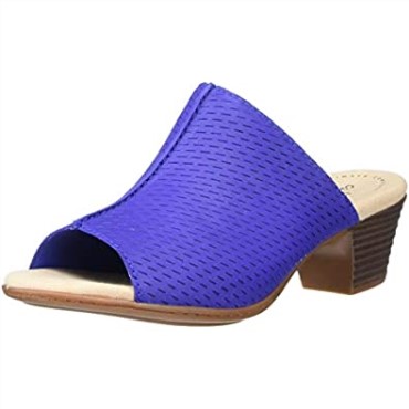 Sandalia De Tacón Valarie Caddy Para Mujer Clarks Nubuck Cobalto