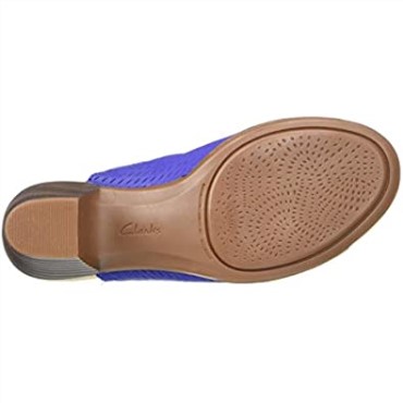 Sandalia De Tacón Valarie Caddy Para Mujer Clarks Nubuck Cobalto