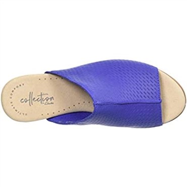 Sandalia De Tacón Valarie Caddy Para Mujer Clarks Nubuck Cobalto