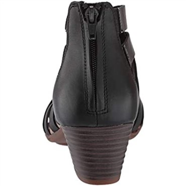 Sandalia De Tacón Mujer Valarie Dream Clarks Piel Negra
