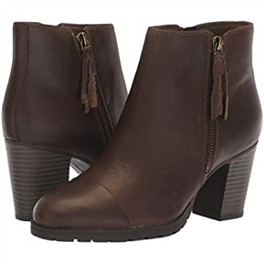 Bota Fashion Mujer Verona Melocotón Clarks Piel Oliva