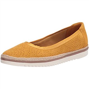 Mocasines De Mujer Clarks Serena Kellyn De Ante Amarillo Bajo Planos