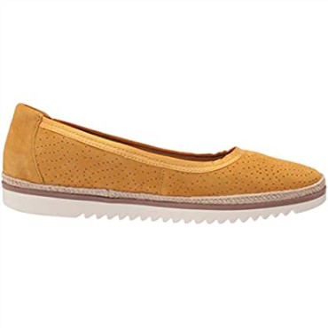 Mocasines De Mujer Clarks Serena Kellyn De Ante Amarillo Bajo Planos