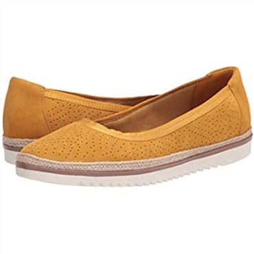 Mocasines De Mujer Clarks Serena Kellyn De Ante Amarillo Bajo Planos