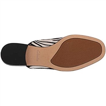 Zuecos Pure Blush De Clarks Con Estampado Animal De Cebra Para Mujer