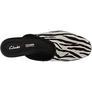 Zuecos Pure Blush De Clarks Con Estampado Animal De Cebra Para Mujer