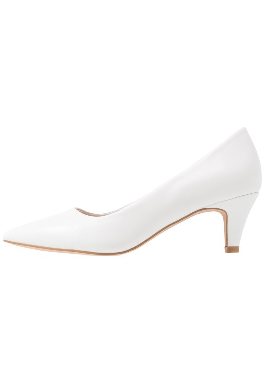 Tacones Clásicos Clarks Blancos De Moda