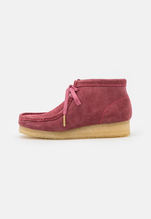 Wallabee Casual Con Cordones Clarks Rosa Rosa