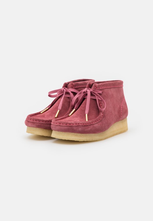 Wallabee Casual Con Cordones Clarks Rosa Rosa
