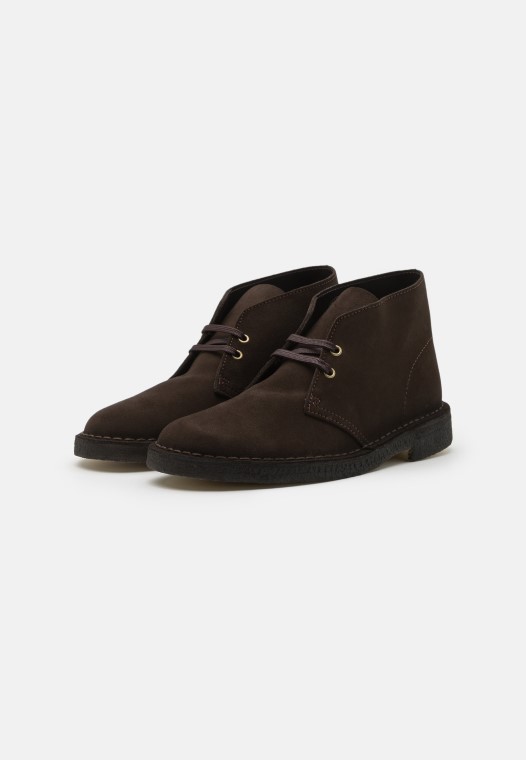 Bota Safari Marrón Casual Con Cordones Clarks