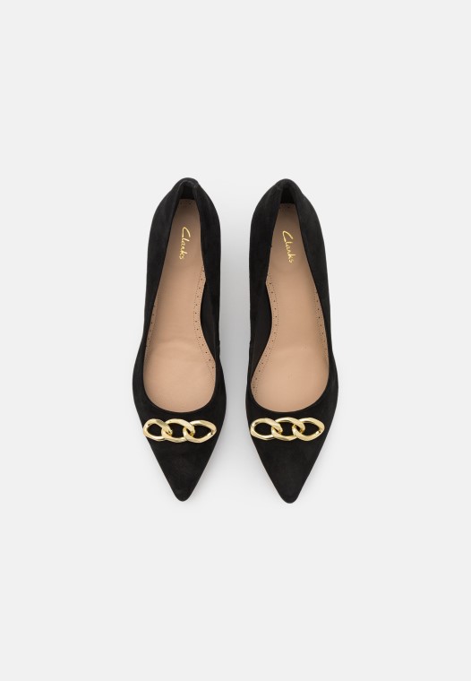 Violeta Tacones Clasicos Clarks Negro