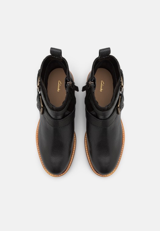 Botines Negros Con Hebilla Cologne De Clarks