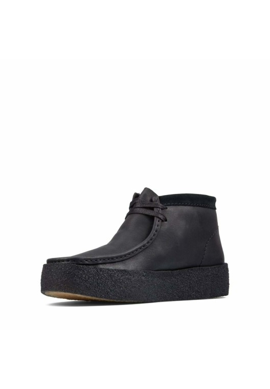 Negro Wallabee Cup Bt Botines Con Cordones Clarks
