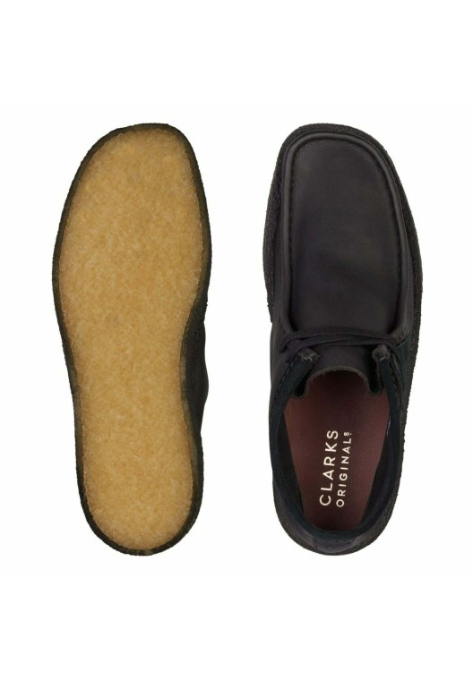 Negro Wallabee Cup Bt Botines Con Cordones Clarks