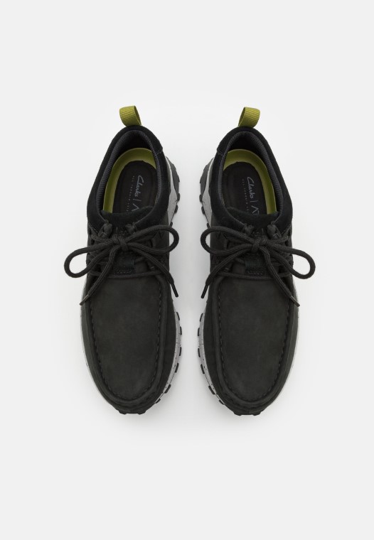 Zapatos Con Cordones Casuales Clarks Atl Trek Wally Negros