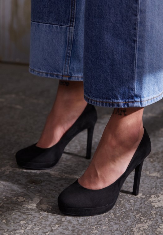 Tacones Altos Negros Clarks