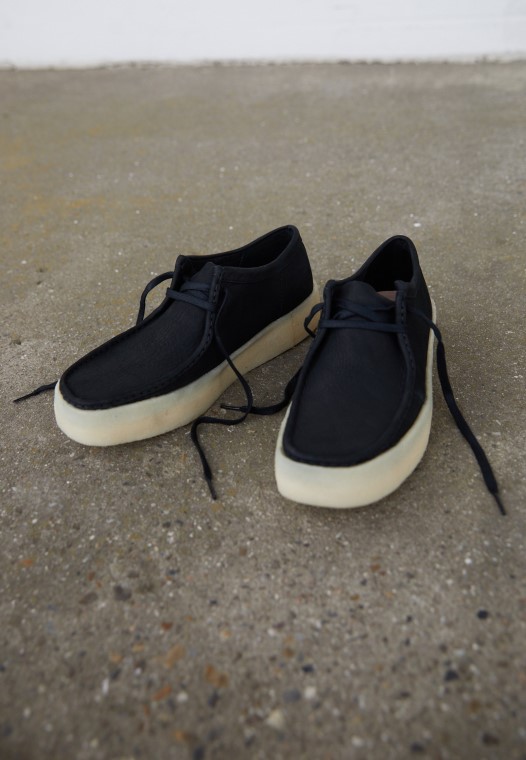 Zapatos Casuales Clarks Black Wallabee Cup Con Cordones