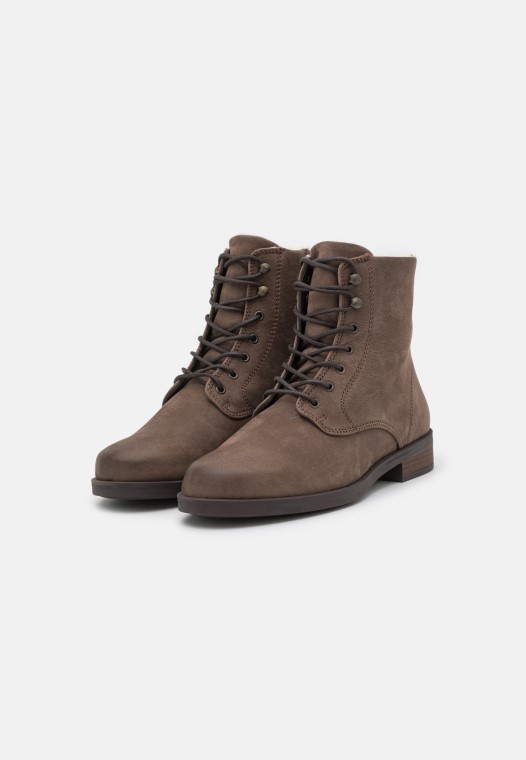 Botines Con Cordones Clarks Taupe Memi Lace