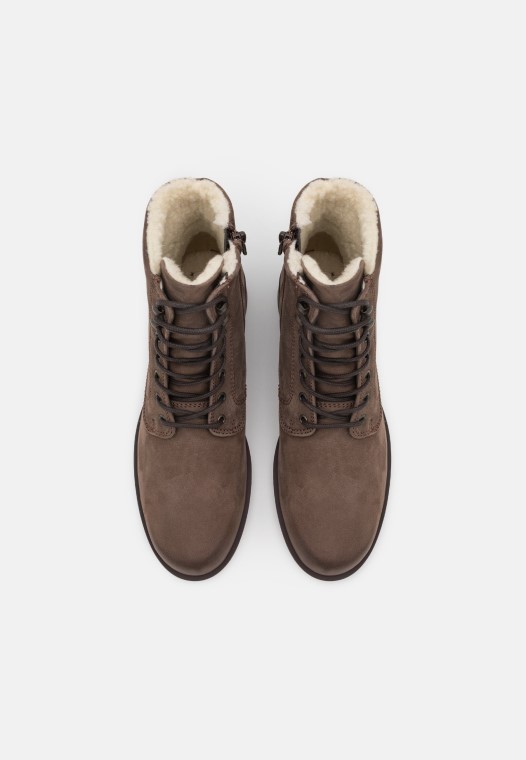 Botines Con Cordones Clarks Taupe Memi Lace