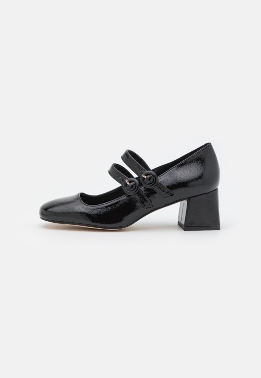 Clarks Noir Chica Tacones Clásicos