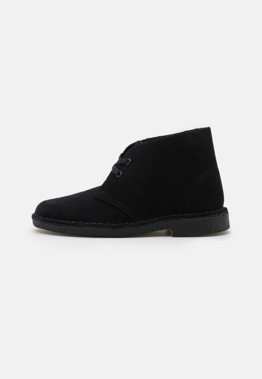 Botas Safari Negras Clarks Con Cordones Informales