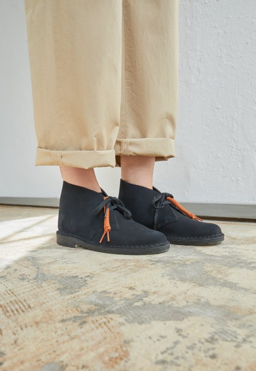 Botas Safari Negras Clarks Con Cordones Informales