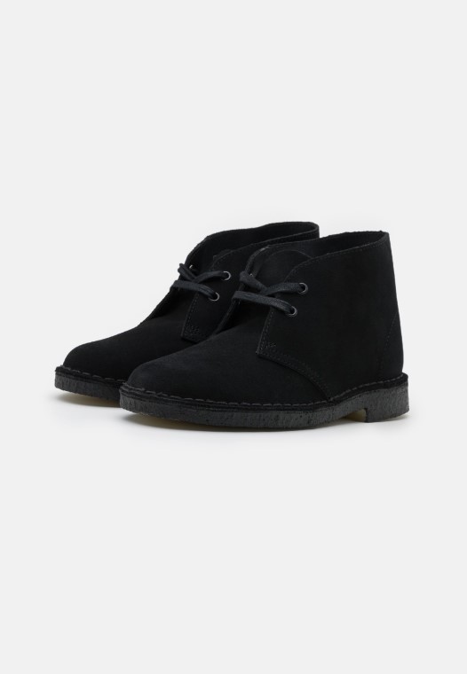Botas Safari Negras Clarks Con Cordones Informales