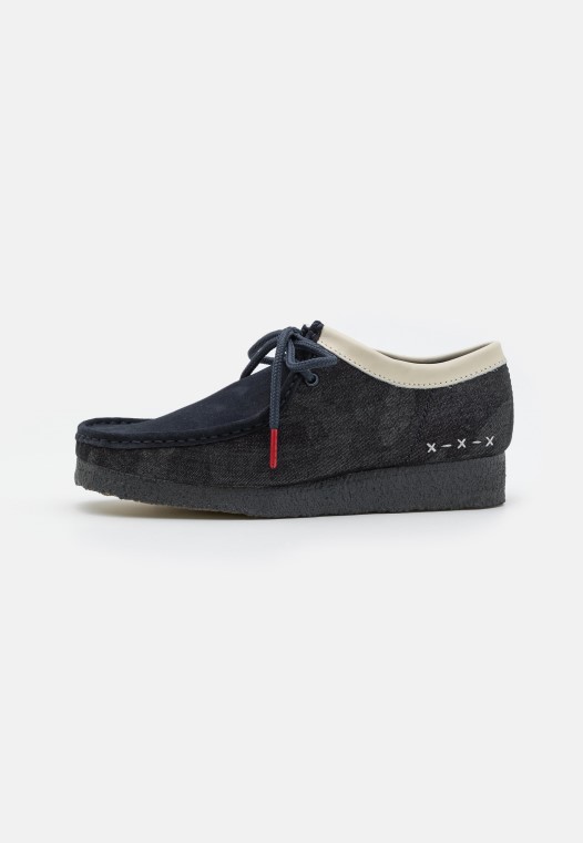 Wallabee Casual Cordones Clarks Denim Azul