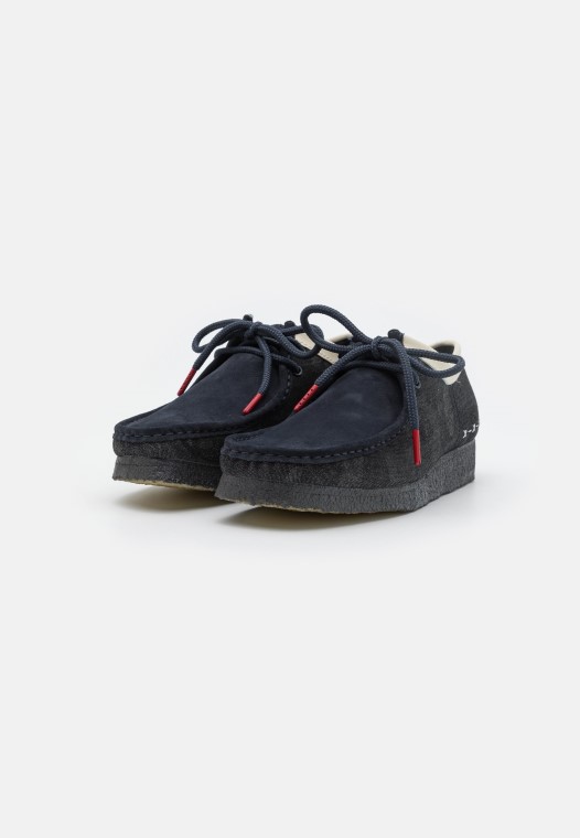 Wallabee Casual Cordones Clarks Denim Azul