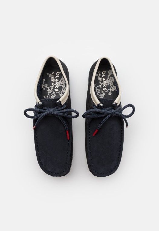Wallabee Casual Cordones Clarks Denim Azul