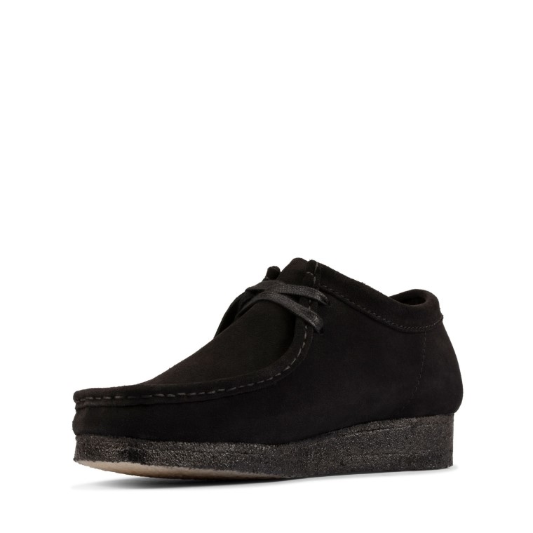 Clarks Wallabee Con Cordones Negros