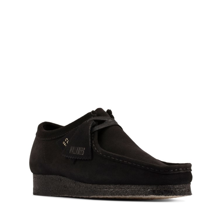 Clarks Wallabee Con Cordones Negros