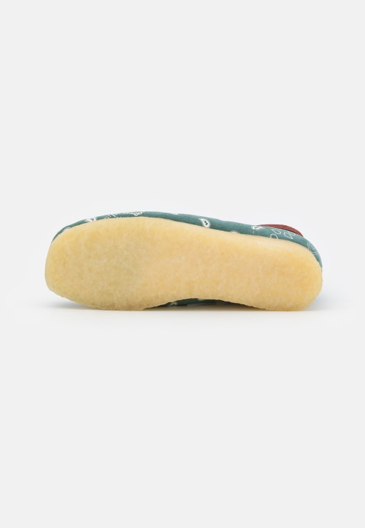 Clarks Wallabee Casual Con Cordones Verdes