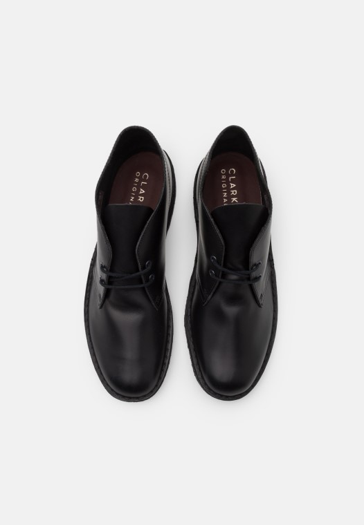 Bota Safari Casual Con Cordones Negro Clarks