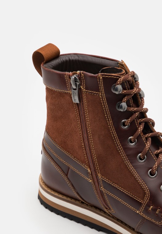 Durston Hi Bootines Con Cordones Clarks British Tan