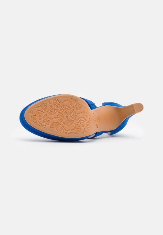Tacones Altos Clarks Azul Real