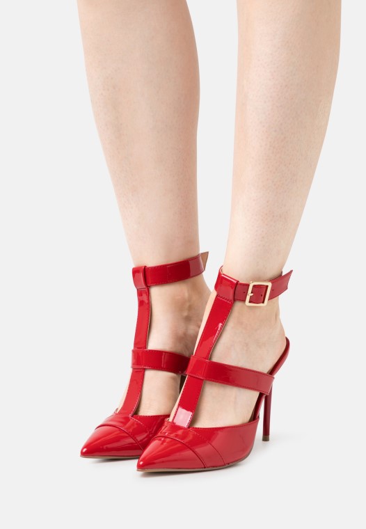 Tacones Clarks Clasicos Rojos