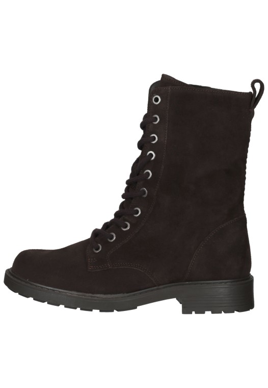 Botines Con Cordones Estilo Clarks Orinoco2 De Ante Marrón Oscuro