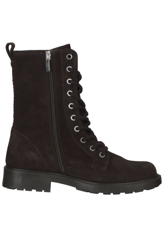 Botines Con Cordones Estilo Clarks Orinoco2 De Ante Marrón Oscuro