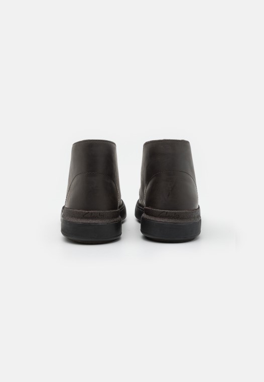 Marrón Oscuro Clarks Court Lite Casual Con Cordones