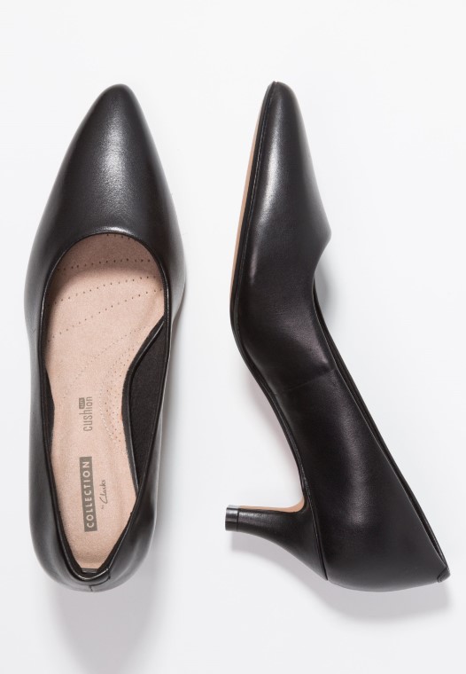 Negro Clarks Linvale Jerica Tacones Clásicos
