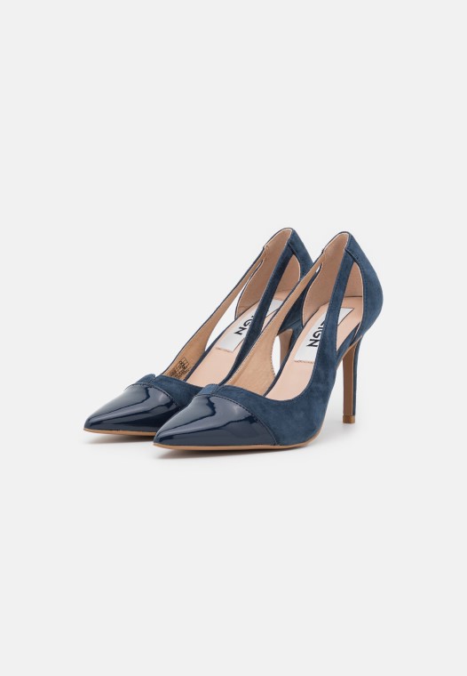 Tacones Altos De Cuero Clarks Azules